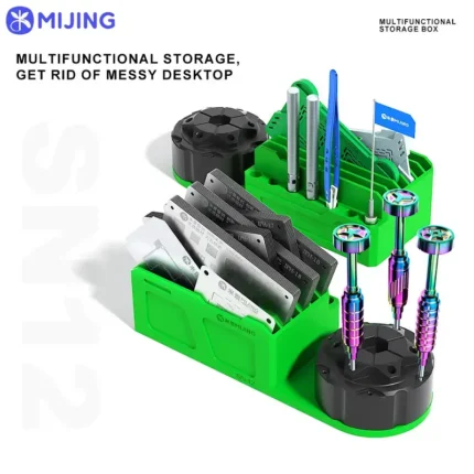 MiJing SN12 Storage Box For Screwdriver, Compass, Iron Tip, BGA Stencil etc. Desktop Storage Box