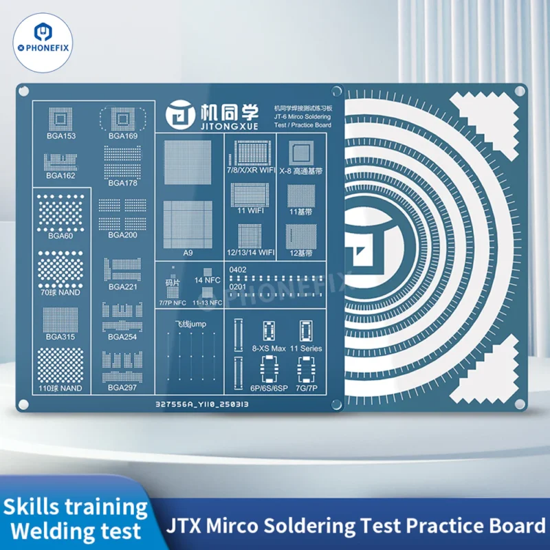 JTX JT-6 Phone PCB BGA Soldering Test Practice Board