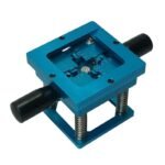 Generic || Portable BGA Reballing Station 90mm x 90mm Stencil Base Holder Kit With 2 Handles and 1 Wrench Blue Aluminum